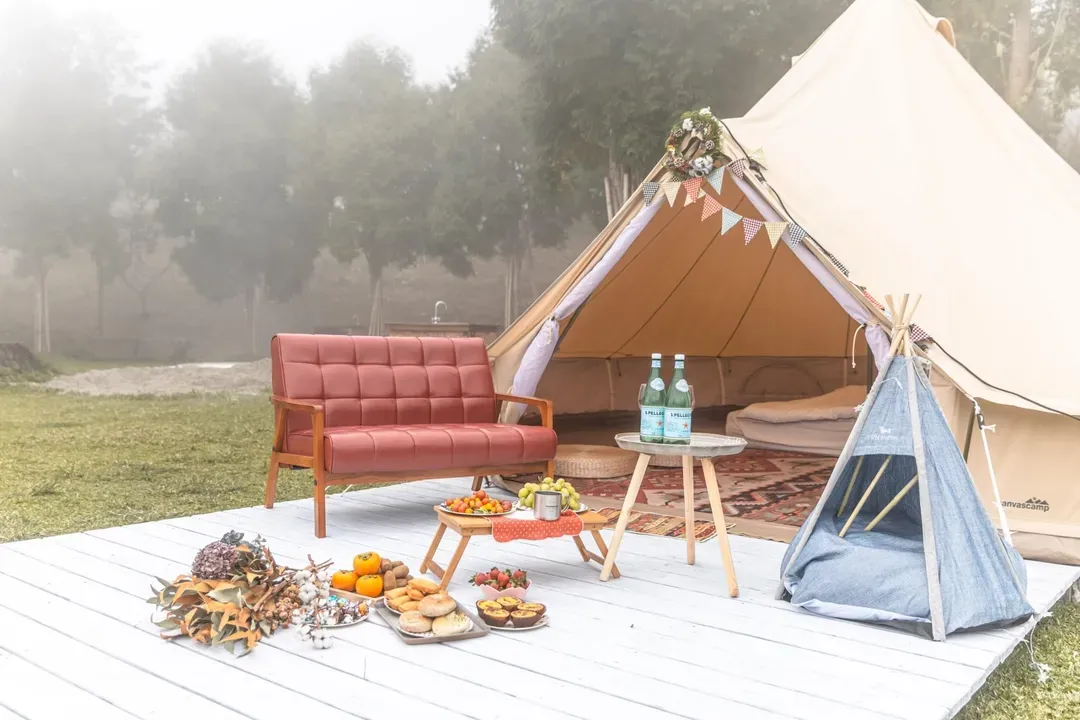 愛上喜翁豪華露營｜獨家8折起！高海拔、一泊多食-【豪華露營】雙人神殿帳-2