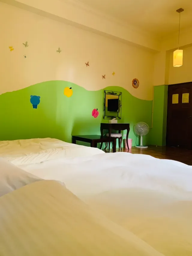 Tenlai Leisure Homestay | Free Breakfast-조용하고 편안한 가든뷰 쿼드러플룸-6