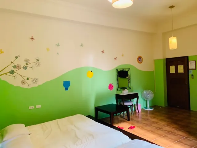 Tenlai Leisure Homestay | Free Breakfast-조용하고 편안한 가든뷰 쿼드러플룸-5