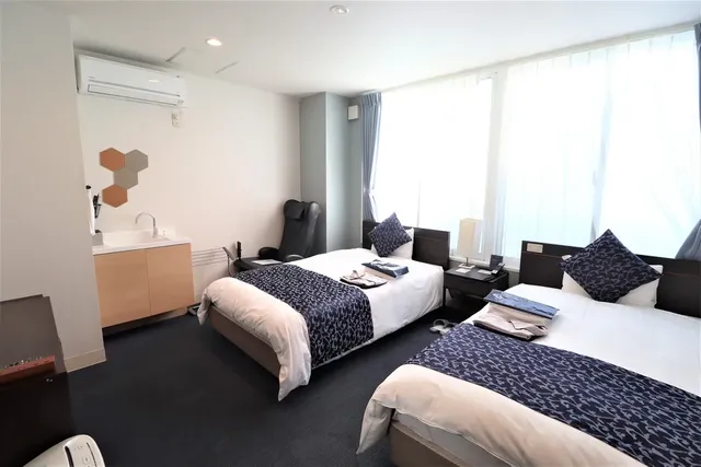 Natural Hot Spring Onomichi Minato Kan-Standard Twin Room with Free Internet-2
