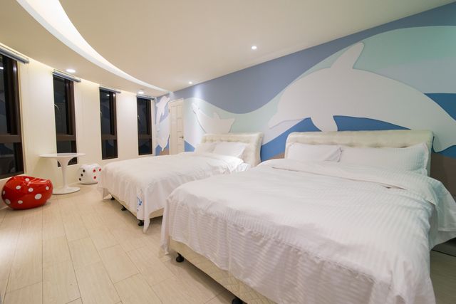 山水貝殼沙民宿-海景四人房-4