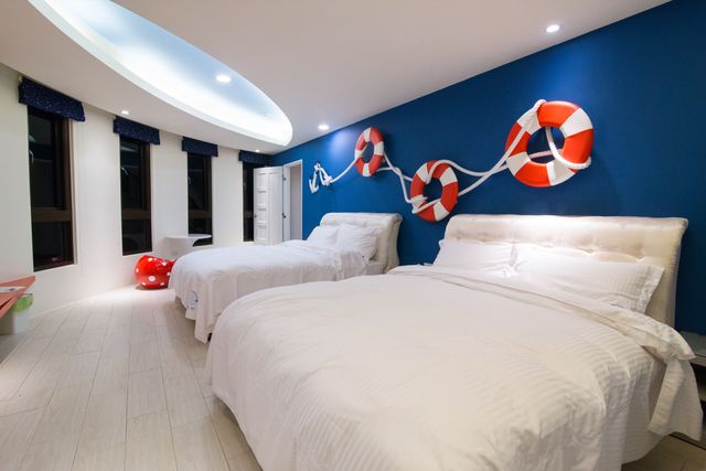 山水貝殼沙民宿-海景四人房-13