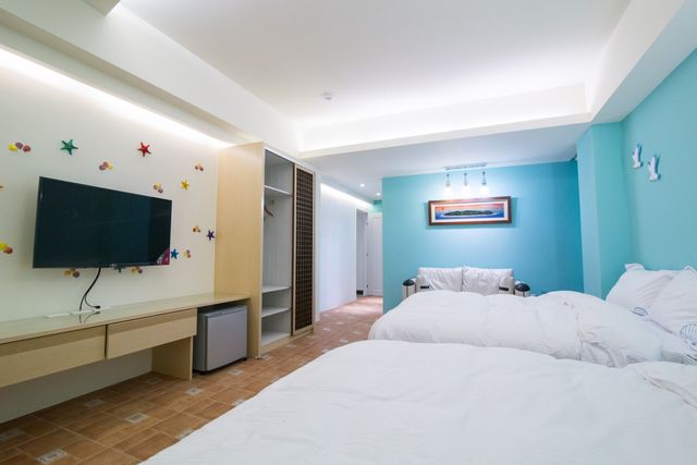 山水貝殼沙民宿-海景四人房-10