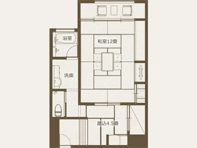 [Non-smoking] Standard Japanese-style room 12 tatami mats + stepping on |