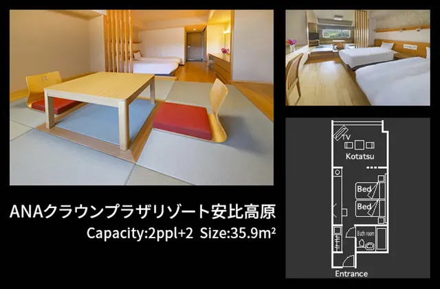 ANA Crowne Plaza Resort Appi Kogen-Main Building Japanese style Twin Room Non-Smoking-1
