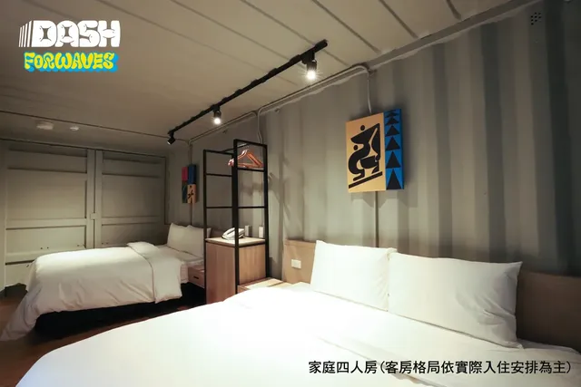 達煦浪花旅店-家庭四人房-2