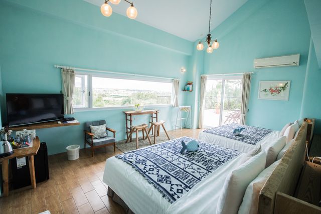 Bonjour Be'Be' Hostel-Summer color bath soup four-room-2