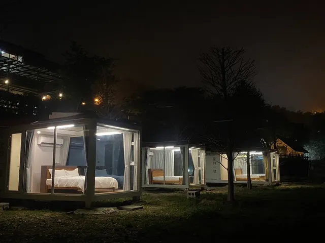 見晴花園渡假山莊|清境最美星空帳、一泊三食、近清境農場-星月一號-全景玻璃屋-2