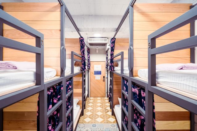 染城港女生房  female single bed backpacker room