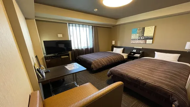 Route Inn 清水高速公路交流道｜清水交流道/能島交流道旁-標準雙床房【不挑房】-1