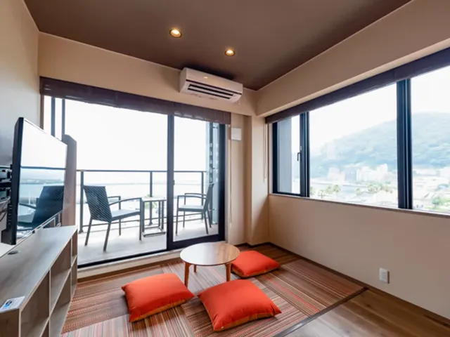 熱海LiVEMAX RESORT Sea Front|熱海站步行10分/太平洋景/熱海溫泉-高級雙床房:附露天浴池【不挑房】-2