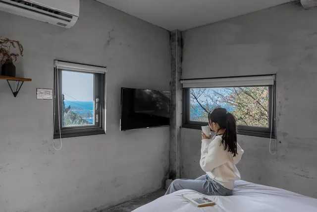 九份山經智能入住旅宿丨近九份老街-海景雙人房-6