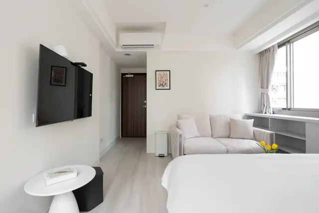 台北109旅店｜距台北車站500公尺-景觀雙人房 - 帶房內私人衛浴台北車站西門町超近/乾淨舒適漂亮/大樓電梯-15
