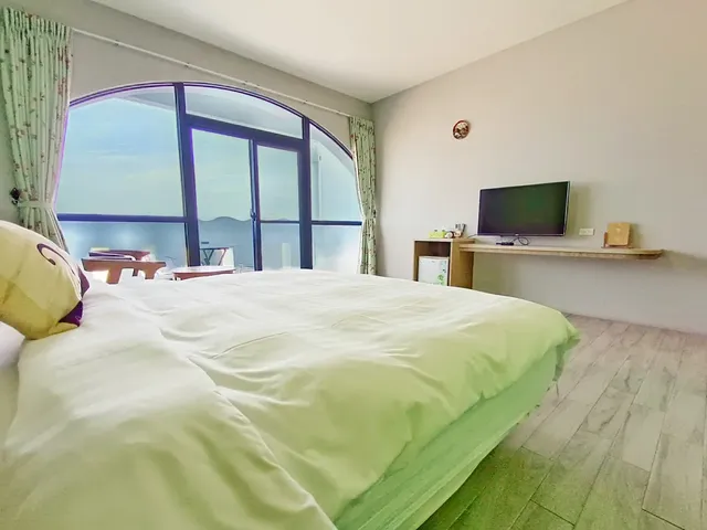 萊海邊民宿 l 近嵵裡沙灘-海景房 l 海景陽台雙人房-3