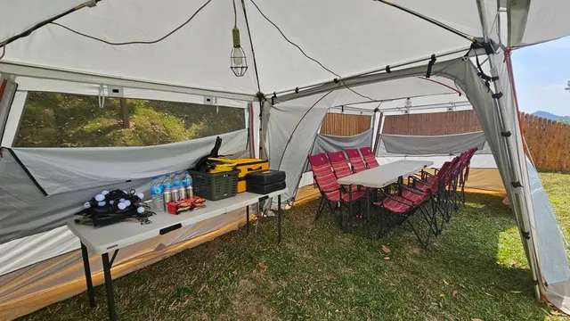 夏綠地露營區-【免裝備露營】毛孩鐘型帳｜可攜帶寵物-7