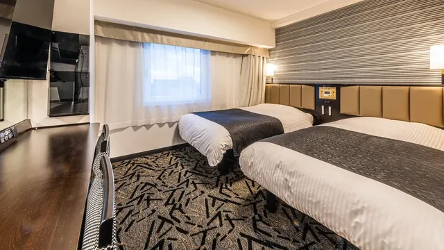 APA飯店&渡假村 新潟站前大通｜新潟站步行7分/近LoveLa萬代-雙床房【不挑房】-1