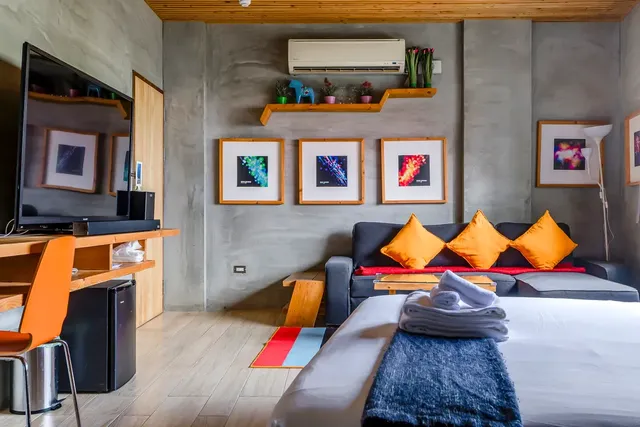 墾丁船帆石原宿｜國旅卡特約｜可包棟民宿-加大雙人床房-附陽台-6