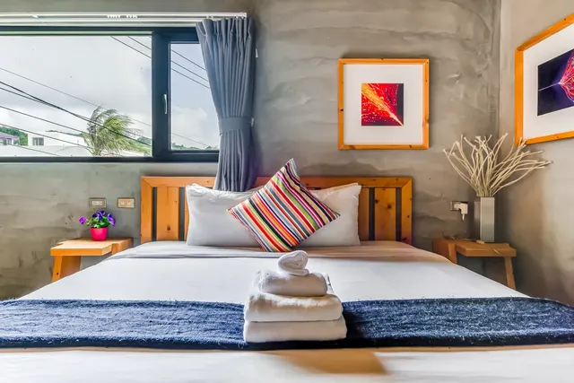 墾丁船帆石原宿｜國旅卡特約｜可包棟民宿-加大雙人床房-附陽台-7