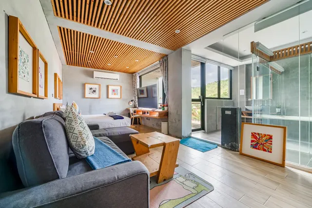 墾丁船帆石原宿｜國旅卡特約｜可包棟民宿-加大雙人床房-附陽台-3