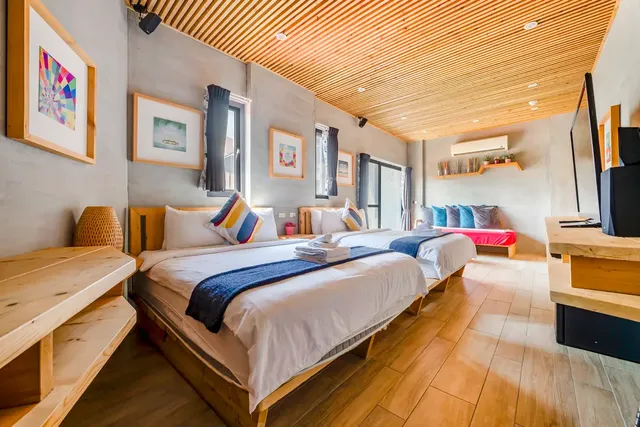 墾丁船帆石原宿｜國旅卡特約｜可包棟民宿-山景四人房-1