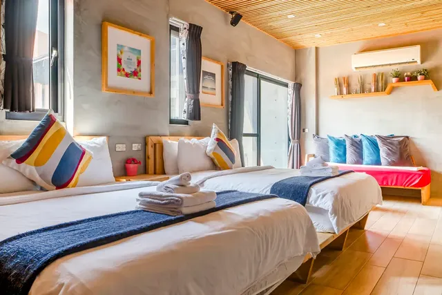 墾丁船帆石原宿｜國旅卡特約｜可包棟民宿-山景四人房-5