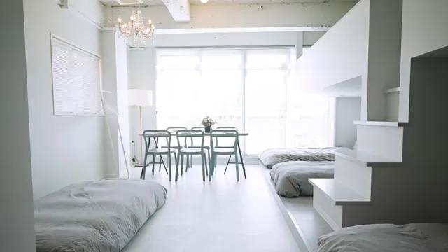 Luggage can be stored in the living room