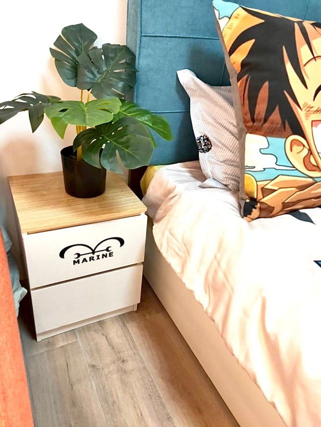 愛樂-黑貓館｜緊鄰大東夜市-202海賊王風格2-4人房(可加床)(自助入住，請一定要加賴以取得入住步驟）-6