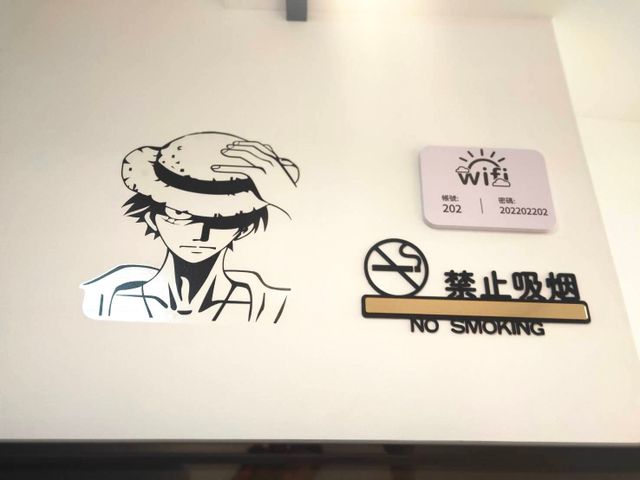愛樂-黑貓館｜緊鄰大東夜市-202海賊王風格2-4人房(可加床)(自助入住，請一定要加賴以取得入住步驟）-9