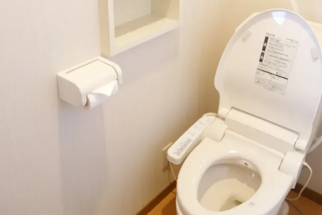 toilet on second floor