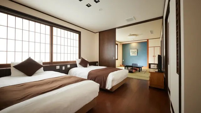 越後湯澤溫泉 越後之宿 Inamoto｜越後湯澤站步行2分-無障礙和洋室【不挑房】-1