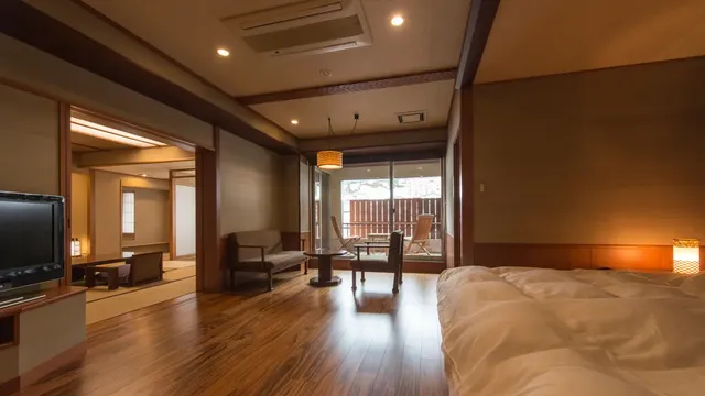 松泉閣 花月旅館｜越後湯澤站步行5分-居待ち月:附露天浴池【不挑房】-2