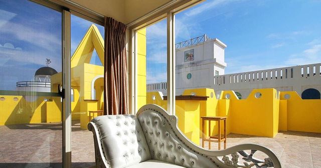 드림 포트리스 (Dream Fortress)-B2501 Starry Night Language Double Room with Sea View-6