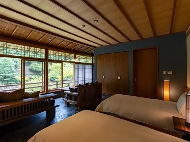 【星野集團】虹夕諾雅 京都｜嵐山站徒步10分/天龍寺徒步10分-谷霞雙床房【不挑房】-2