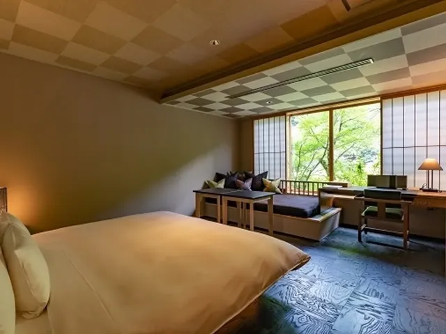 【星野集團】虹夕諾雅 京都｜嵐山站徒步10分/天龍寺徒步10分-水之音雙人房: 特大雙人床【不挑房】-1
