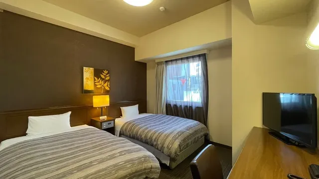 福井站前路線酒店｜JR福井站徒步1分/大眾浴場/福井縣立美術館開車8分-雙床房【不挑房】-7