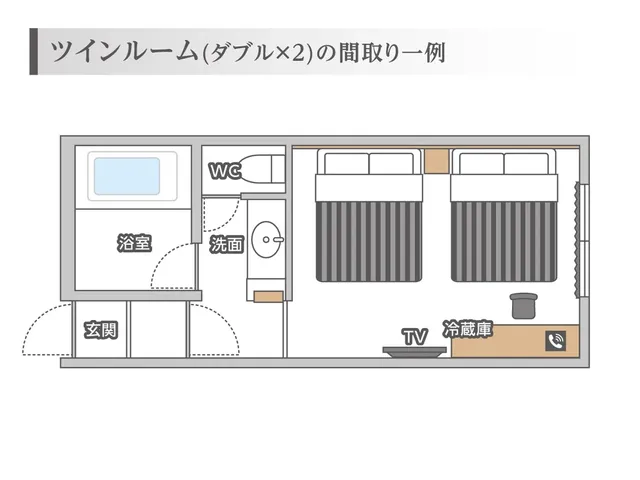 福井cooju飯店｜恐龍主題家庭房/福井恐龍博物館開車35分/丸岡城開車10分-家庭雙床房【不挑房】-6
