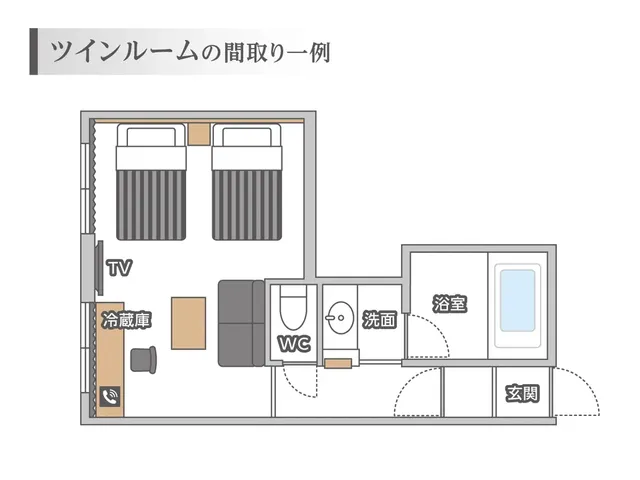 福井cooju飯店｜恐龍主題家庭房/福井恐龍博物館開車35分/丸岡城開車10分-雙床房【不挑房】-6