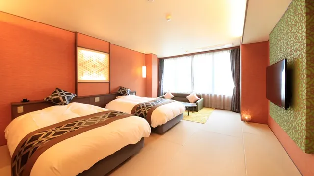 <Sun ~ NICHI ~> Japanese and Western room twin semi-double + shower room