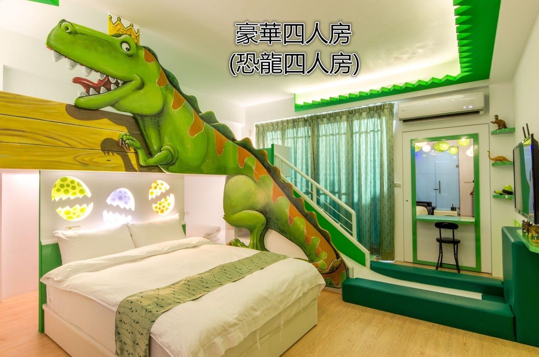 台南樂遊親子溜滑梯電梯民宿｜鄰近赤崁樓、溜滑梯親子房
