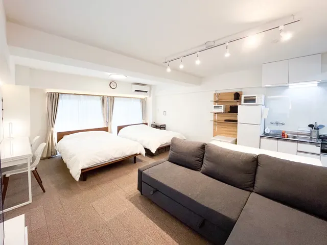 GoenStay｜Harajuku. Takashita. Ometosando walk 5mins-1A New Open Harajuku Family Room 5-6 People-3