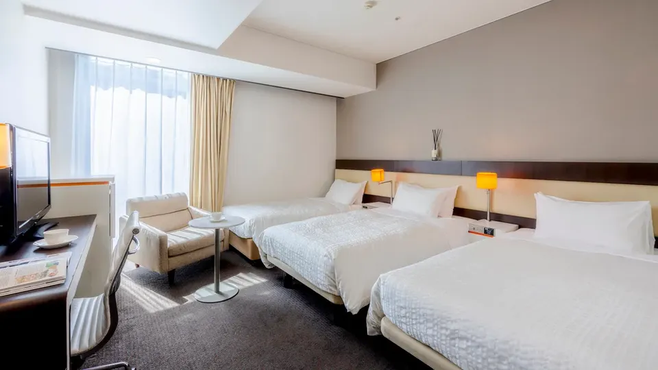 札幌格拉斯麗飯店｜札幌站步行1分/直通地下購物商場-三人房 - 禁菸 22平方公尺｜可帶不佔床兒童(0-6歲)3位【不挑房】-1