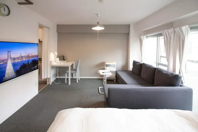 GoenStay｜Harajuku. Takashita. Ometosando walk 5mins-2B Cozy 3-4 People Family Room-1