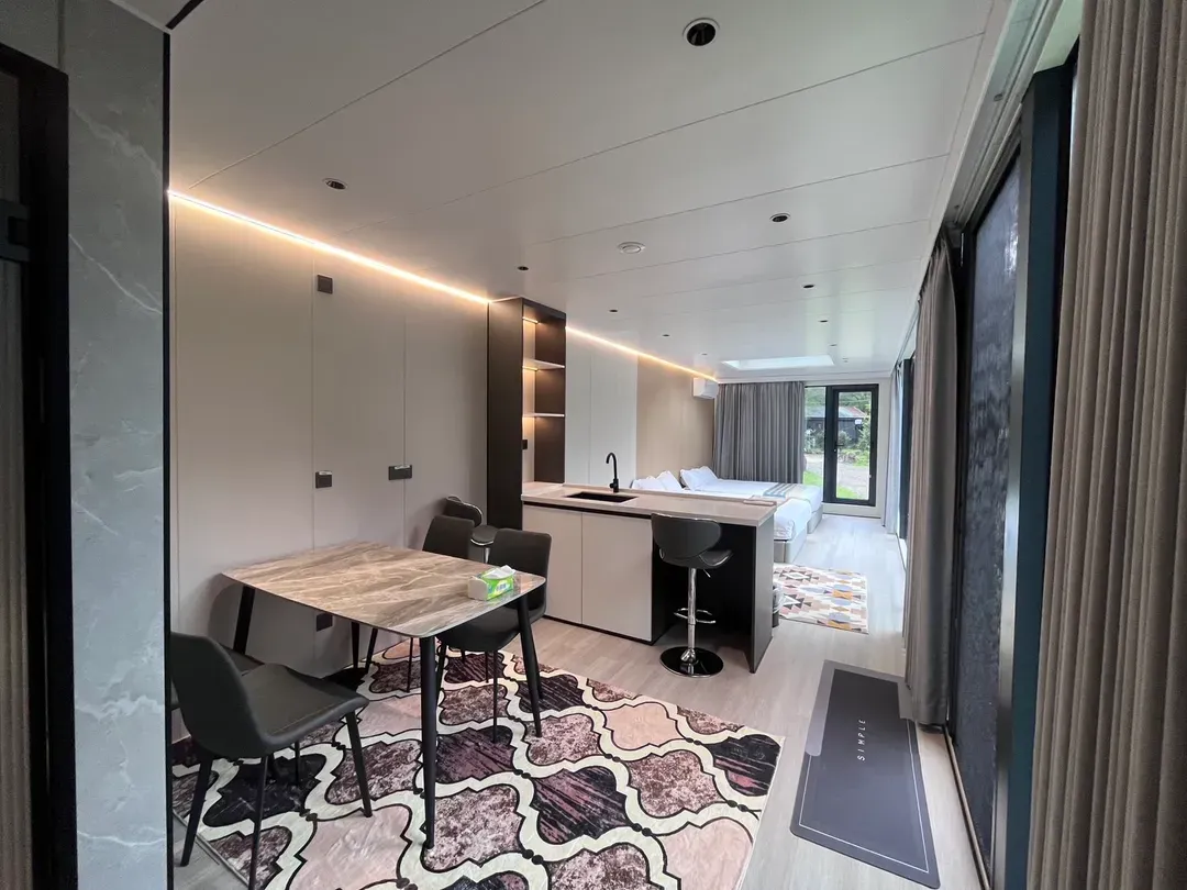 瀾音悠悠 Lanvillage|尖石露營木屋、質感太空艙-【歡樂 太空艙】二大床-3