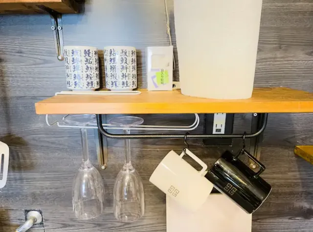 湯呑み、ワイングラス、コーヒーカップ