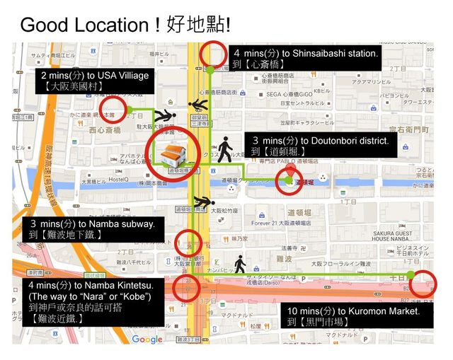 心齋橋中心旅居｜大阪難波站步行6分-Shinsaibashi Family Room406-7