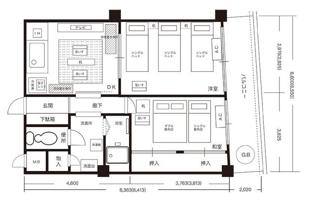 心齋橋中心旅居｜大阪難波站步行6分-Shinsaibashi Family Room406-6