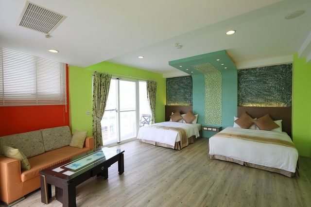 航海民宿 l 無敵海景、免費停車-Deluxe Quad Room With Sea View-9