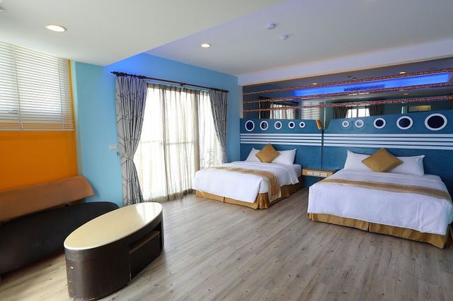 航海民宿 l 無敵海景、免費停車-Deluxe Quad Room With Sea View-7