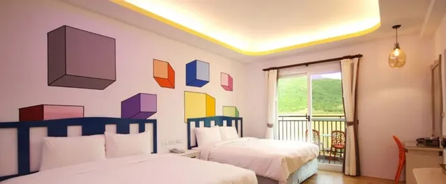 海的小嶼度假旅店-豪華觀景四人房-附陽台-7