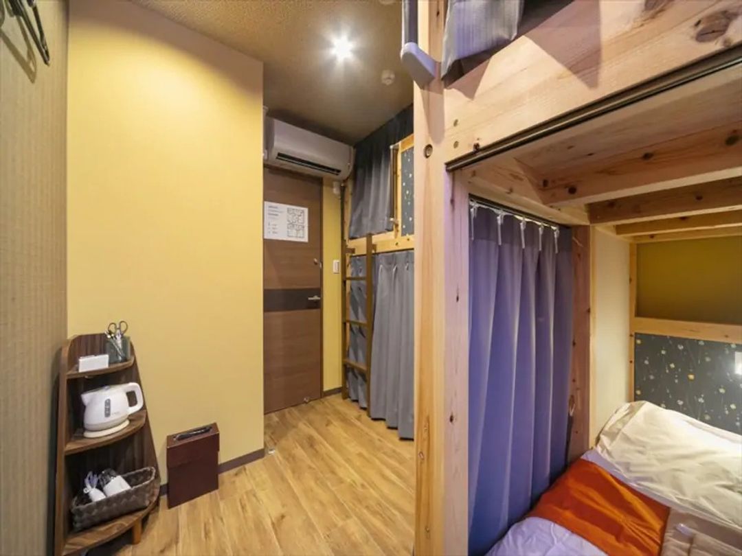 Haneda 2km / 5min by car / 7min by train / Private bedroom / Wi-Fi / Convenient transport / Late-night & early-morning departures